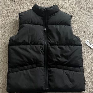 Old Navy Black Quilted Puffer Vest